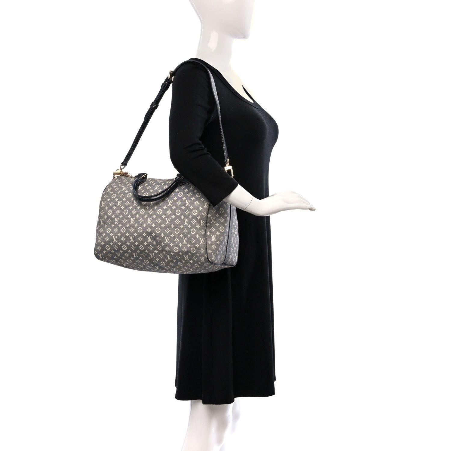 Louis Vuitton Monogram Idylle Speedy Bandouliere 30 Encre 2 of 10