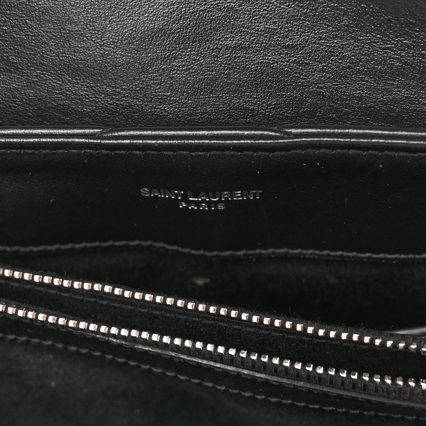 Calfskin Y Quilted Monogram Small Loulou Chain Satchel Black