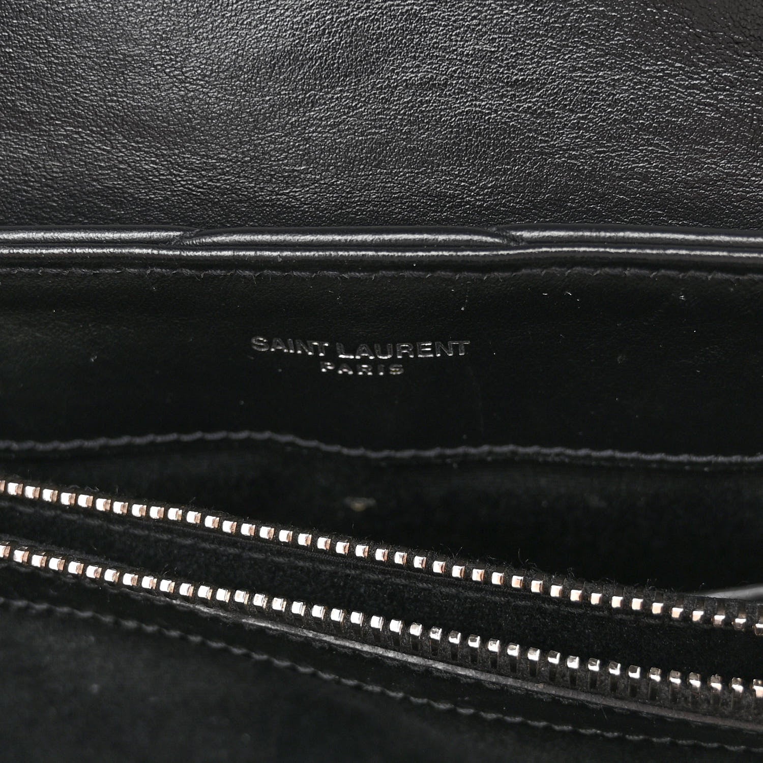 Saint Laurent Calfskin Y Quilted Monogram Small Loulou Chain Satchel Black 6 of 9
