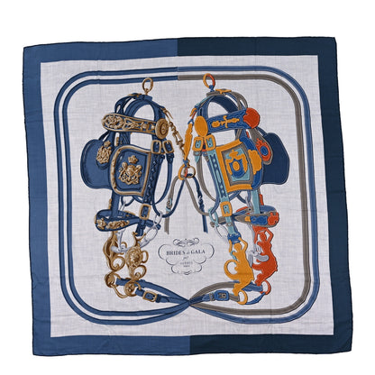 Hermes Silk Cashmere Brides De Gala Applique Pique Shawl 140 1 of 3