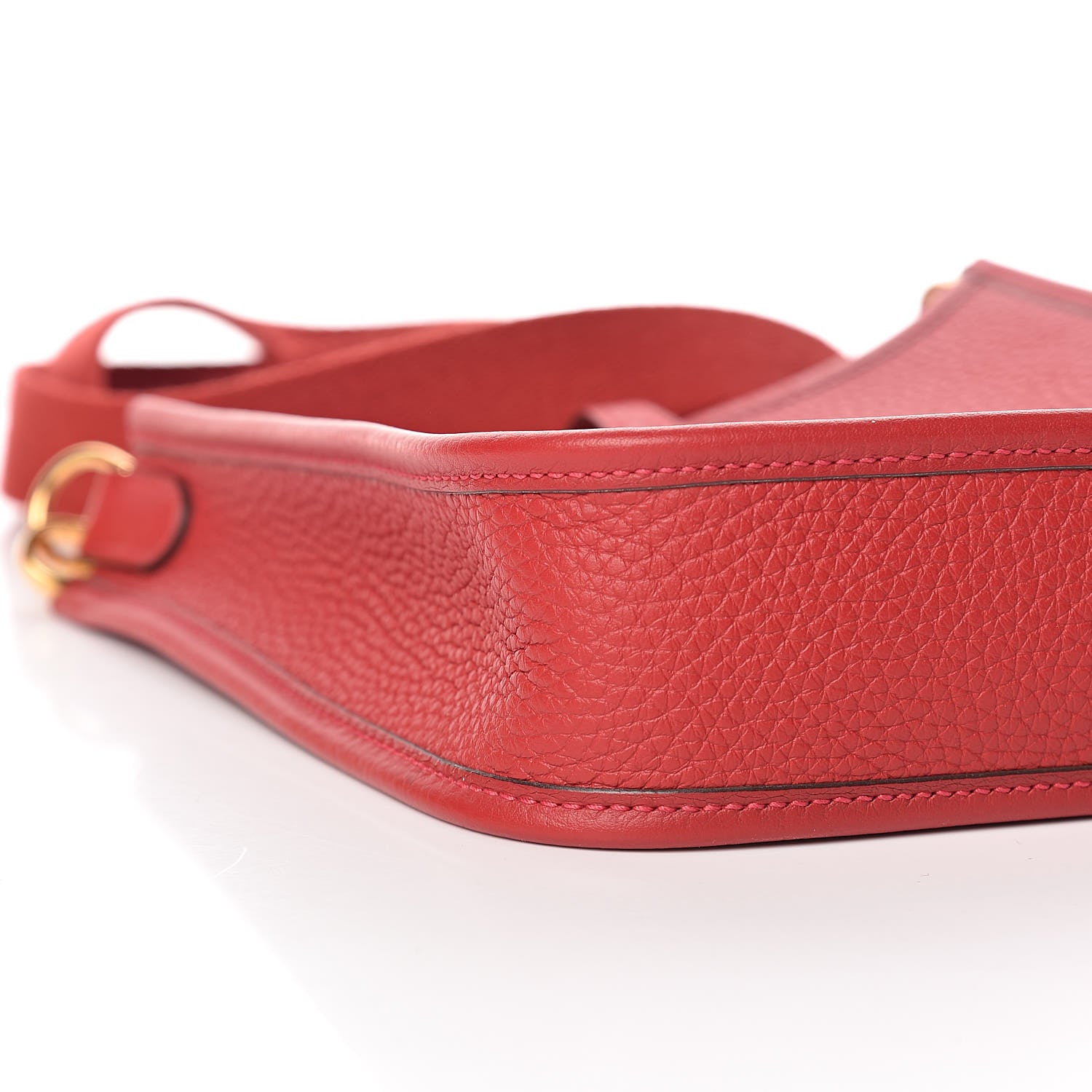 Hermes Taurillon Clemence Evelyne TPM Rouge Casaque 8 of 10