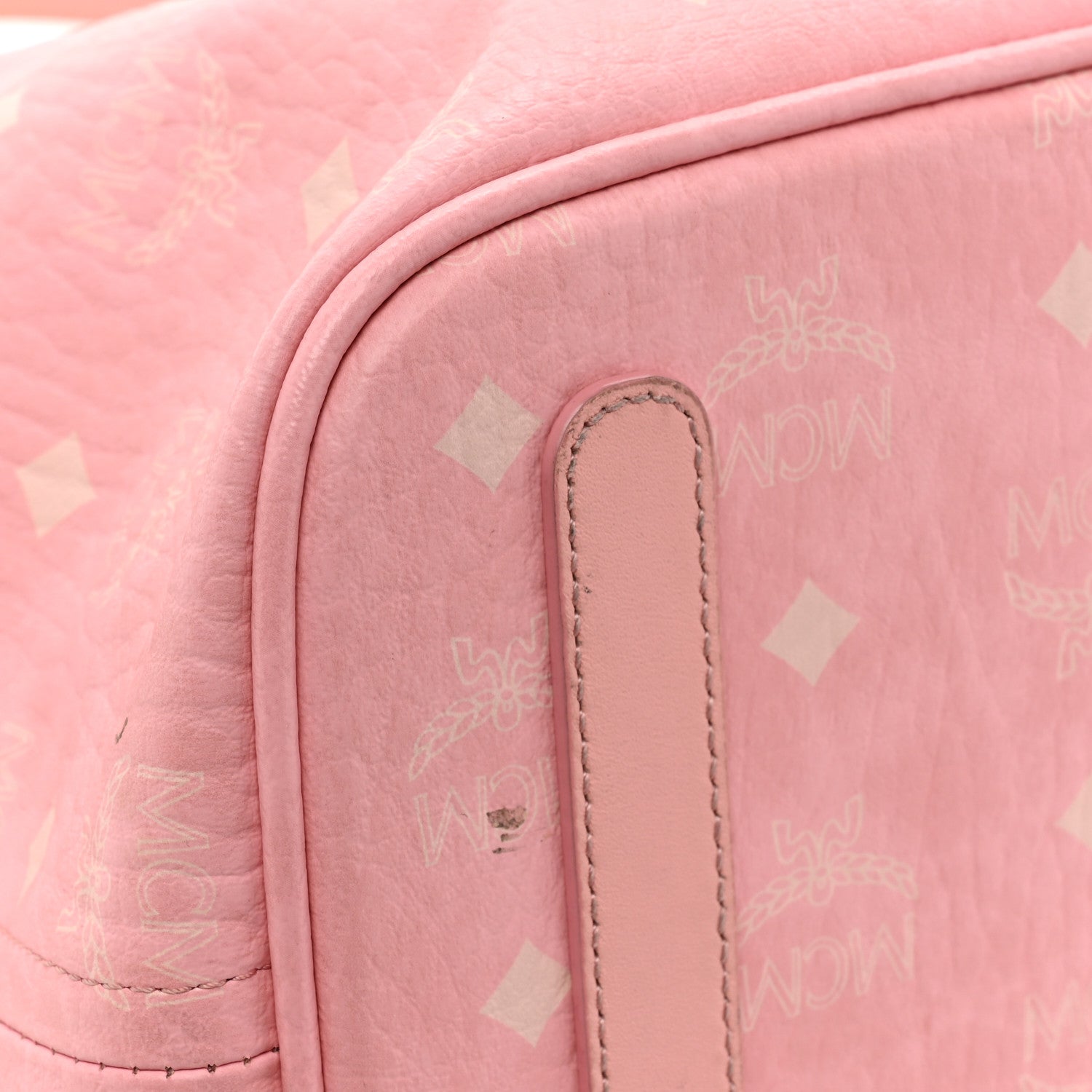 MCM Visetos Medium Liz Reversible Shopper Tote Pink 26 of 29