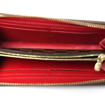 Louis Vuitton Damier Ebene Clemence Wallet Cherry 5 of 6