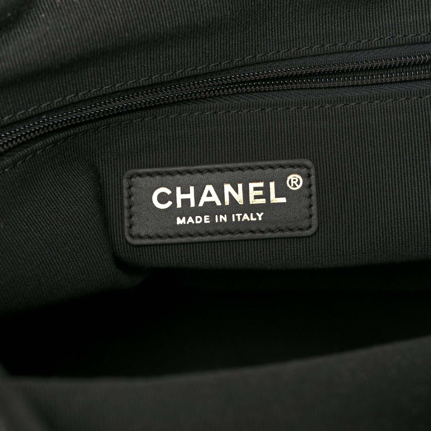 Chanel Suede Calfskin Shiny Lambskin Quilted Coco Base Shopping Bag Beige Black 6 of 10