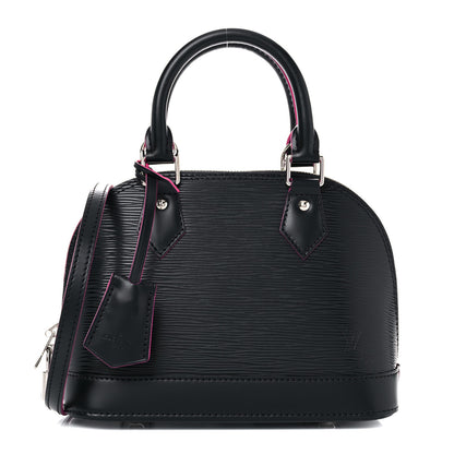 Louis Vuitton Epi Alma BB Black Hot Pink 1 of 9