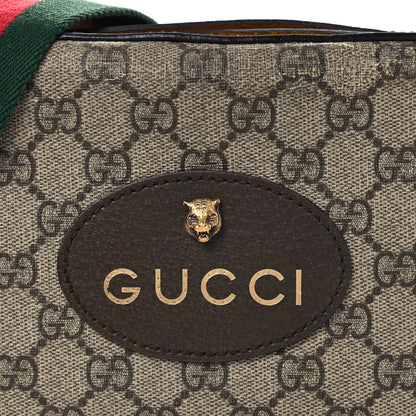 Gucci GG Supreme Monogram Web Neo Vintage Shoulder Bag Beige New Acero Crop 8 of 12