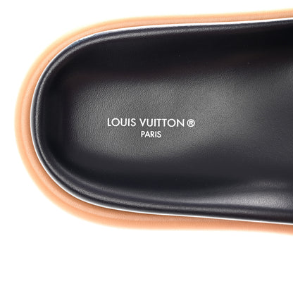 Louis Vuitton Nylon Monogram Womens Pool Pillow Comfort Mules 41 Navy Blue 7 of 10