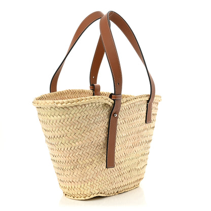 Loewe Raffia Medium Basket Tote Bag Natural Tan 3 of 10
