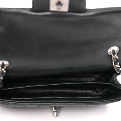 Chanel Lambskin Quilted Extra Mini Rectangular Flap Black 5 of 11