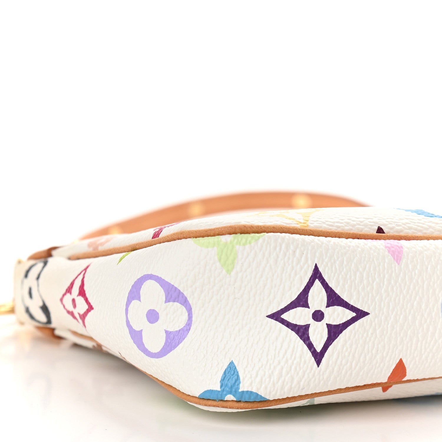 Louis Vuitton Monogram Multicolor Pochette Accessories White 7 of 8
