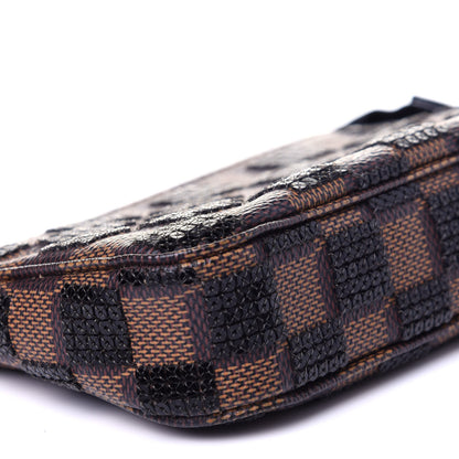 Louis Vuitton Damier Paillettes Mini Pochette Accessories Black 7 of 11