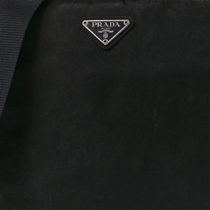 Prada Tessuto Nylon Flat Messenger Bag Black 8 of 11