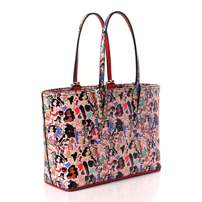 Christian Louboutin Patent Calfskin Small Dita Cabata Tote Red 3 of 9