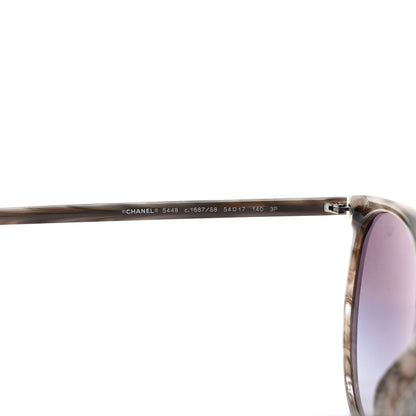 Chanel Acetate Polarized Pantos Cat Eye Sunglasses 5448 Grey 6 of 8