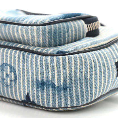 Louis Vuitton Hickory Stripes Denim Monogram Watercolor Outdoor Pouch Blue 6 of 9