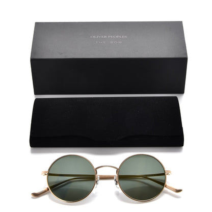 Oliver Peoples The Row After Midnight Round Sunglasses Gold 9 of 9