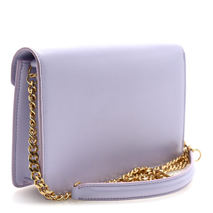 Celine Shiny Calfskin Triomphe Margo Wallet on Chain Light Lavender 2 of 8