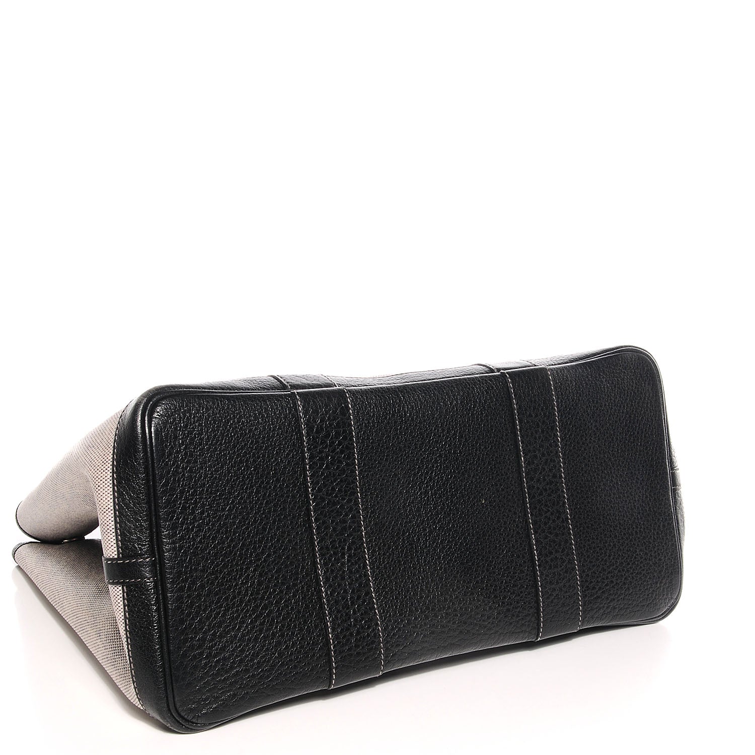 Hermes Toile Leather Garden Party 36 MM Tote Black 4 of 10