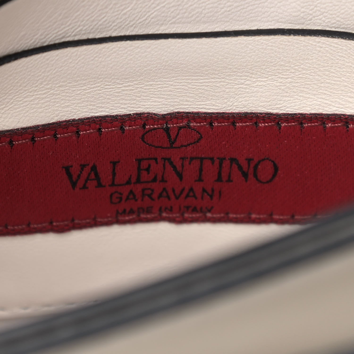 Valentino Garavani Calfskin Small Rockstud Cabana Crossbody Bag White 6 of 8