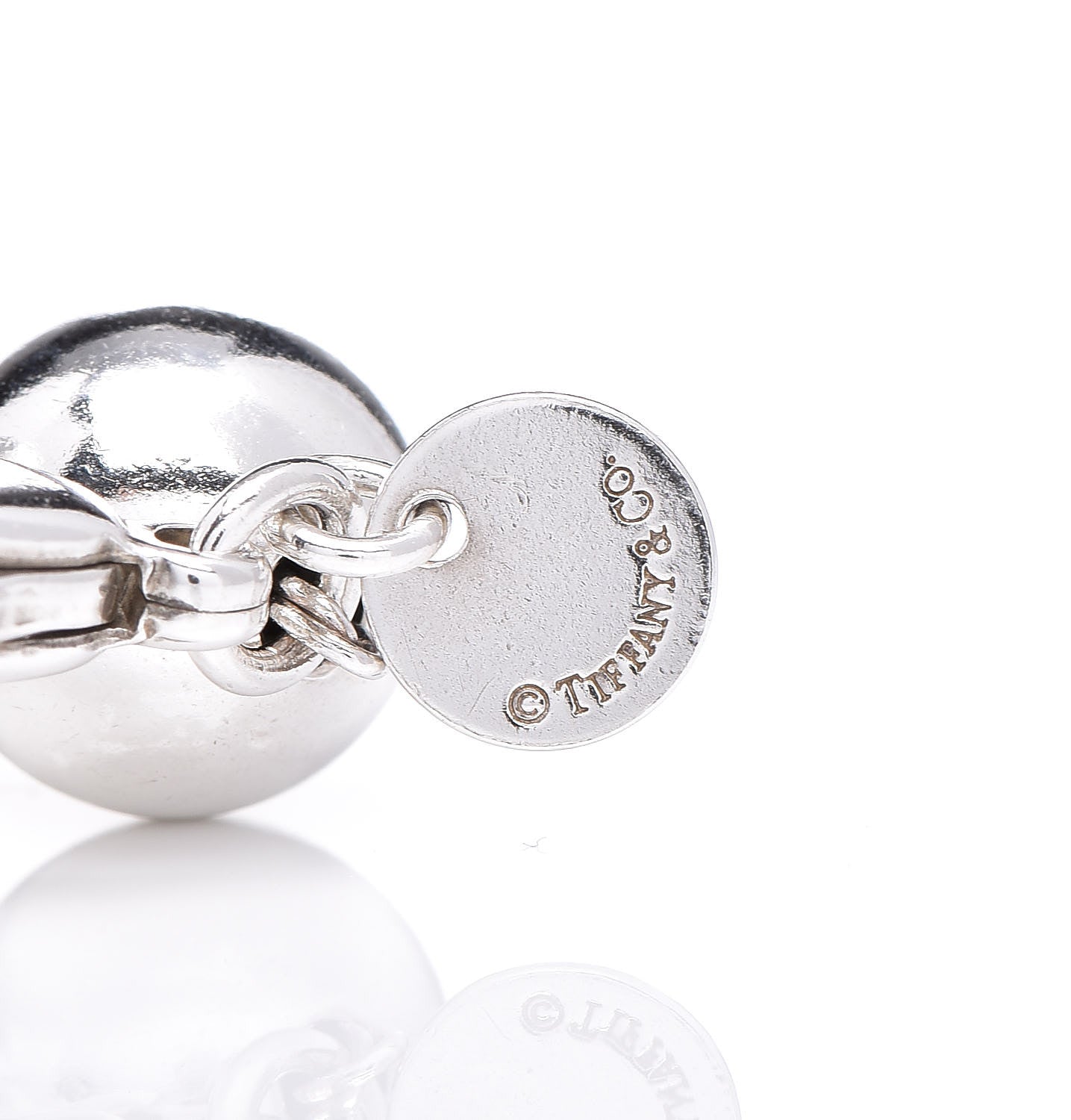 Tiffany Sterling Silver 10mm HardWear Ball Bracelet 5 of 6