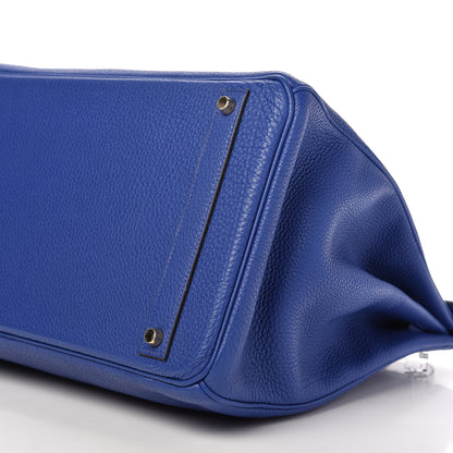 Hermes Togo Birkin 40 Bleu Electrique 7 of 9