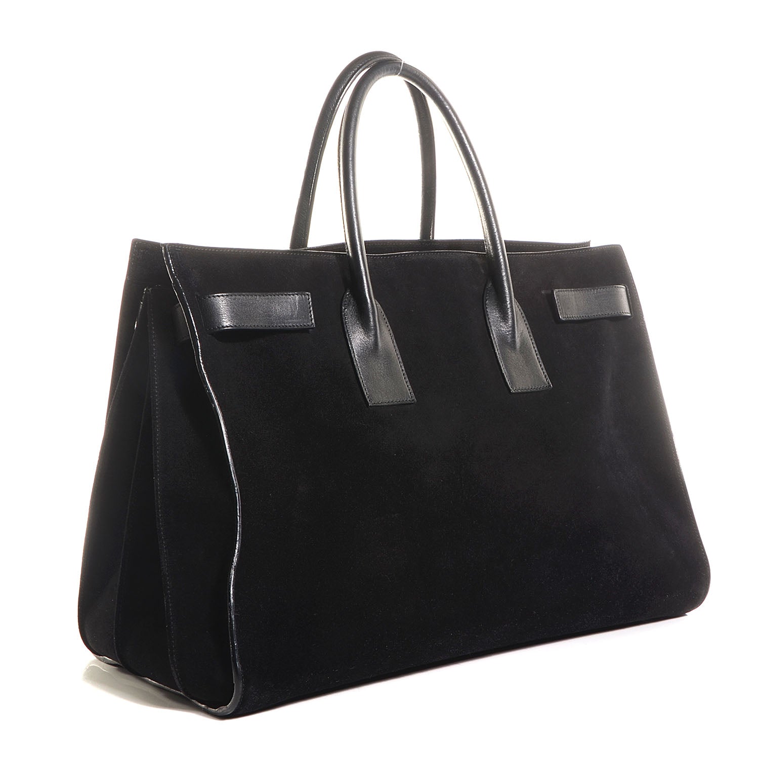 Saint Laurent Suede Large Sac de Jour Carryall Black 3 of 8