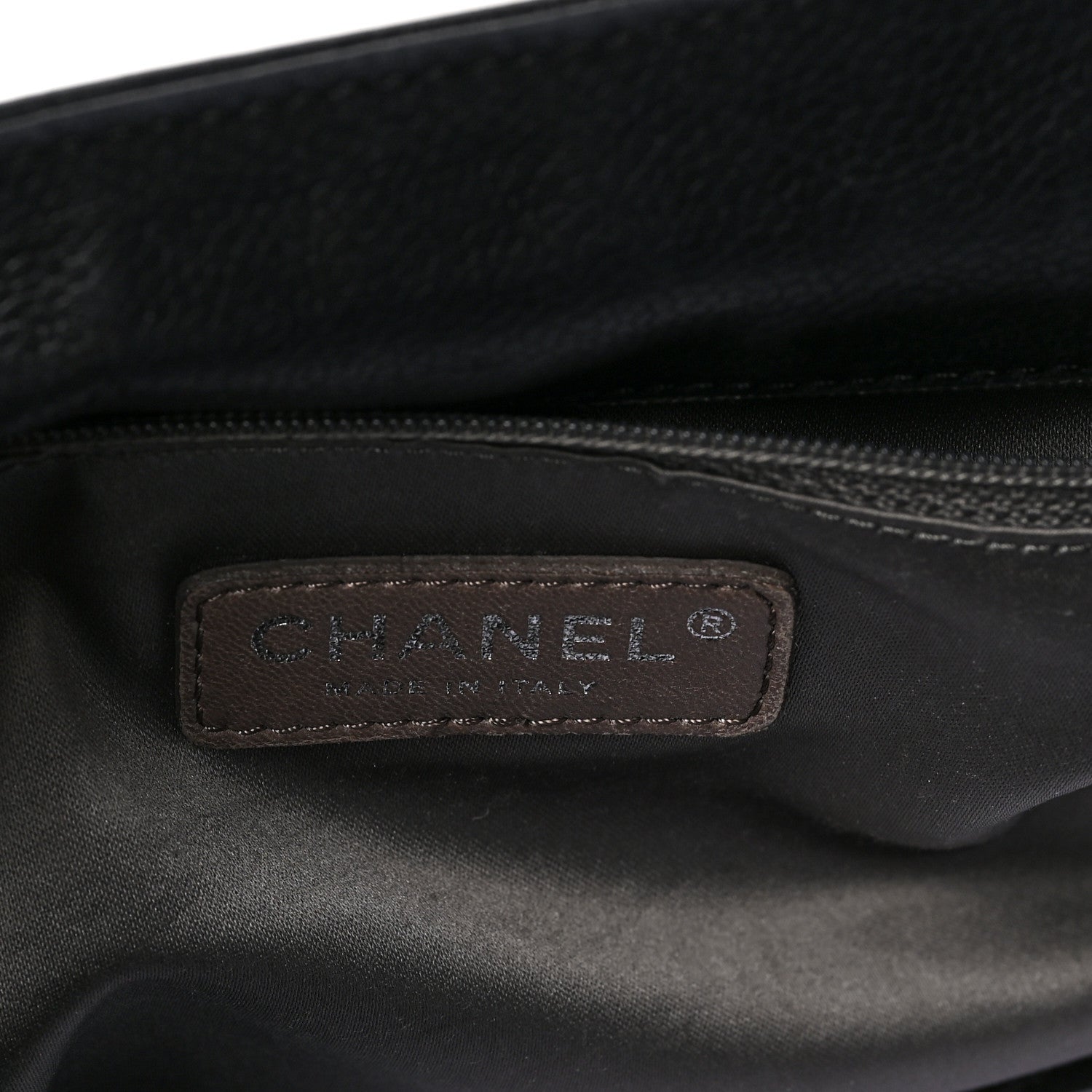 Chanel Caviar Stitched Pocket In The City Hobo Black 6 of 11