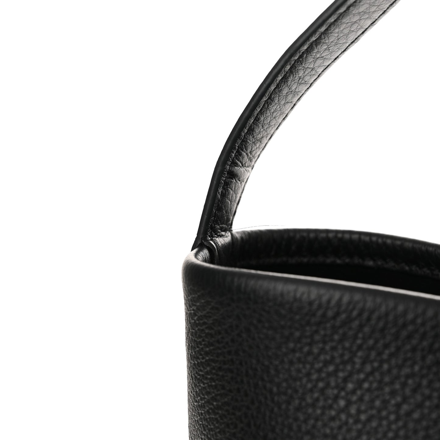 Grained Calfskin Large N/S Park Tote Black