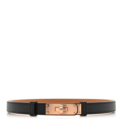 Hermes Epsom Kelly Belt Black 1 of 4