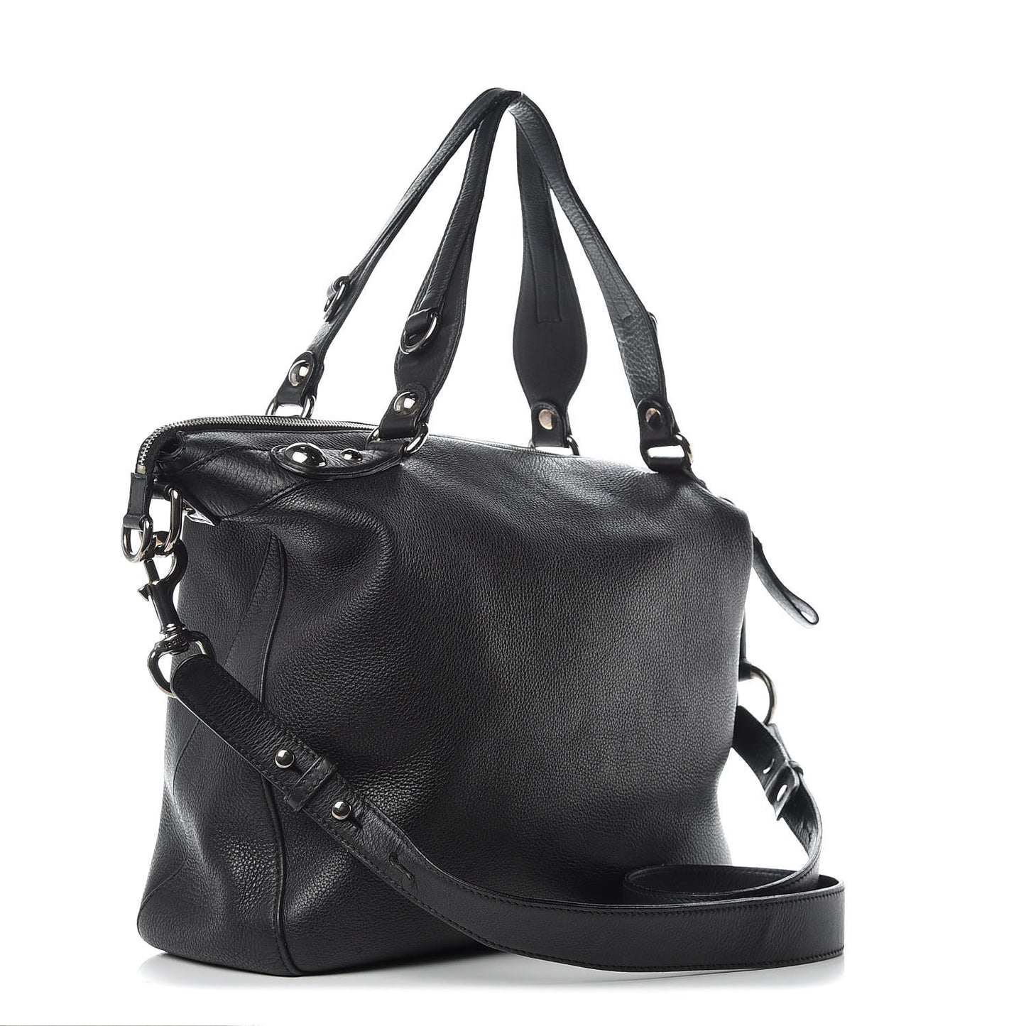 Calfskin Large Icon Bit Hobo Black
