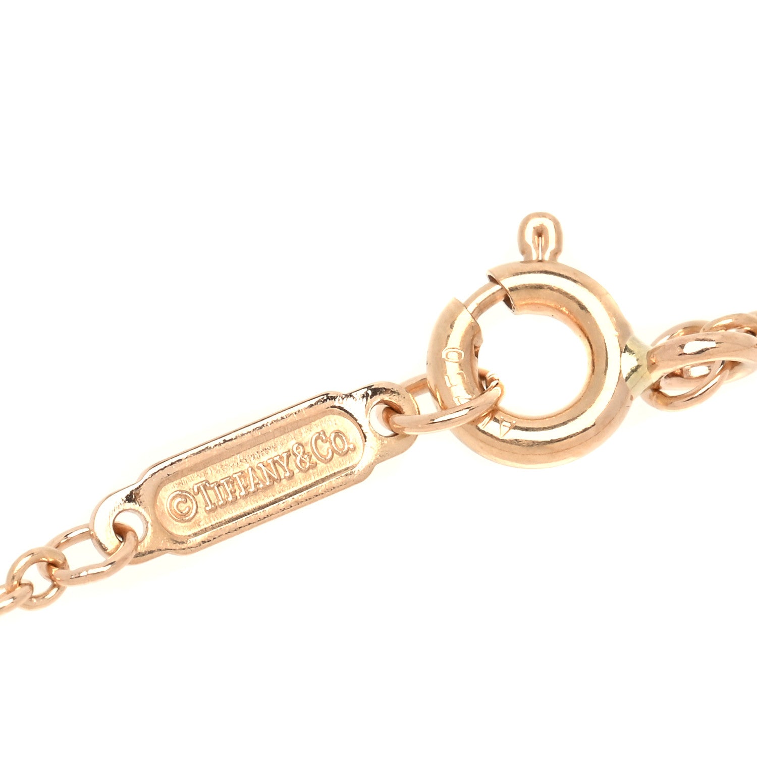 Tiffany 18K Rose Gold T Double Chain Bracelet 3 of 5