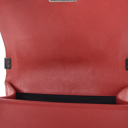 Chanel Calfskin Quilted Medium Boy Flap Red 12 of 12