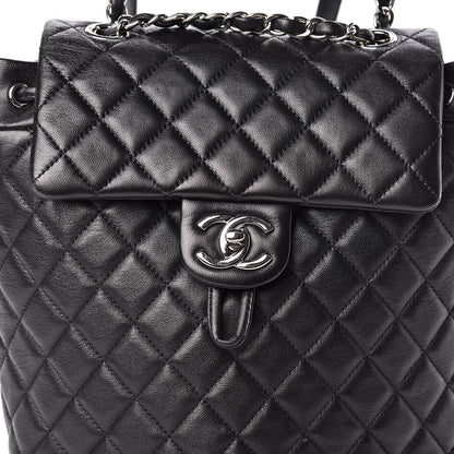 Chanel Lambskin Quilted Small Urban Spirit Backpack Black 10 of 12