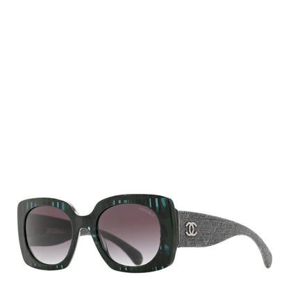 Chanel Denim Rectangle Sunglasses 5406 Blue 1 of 6