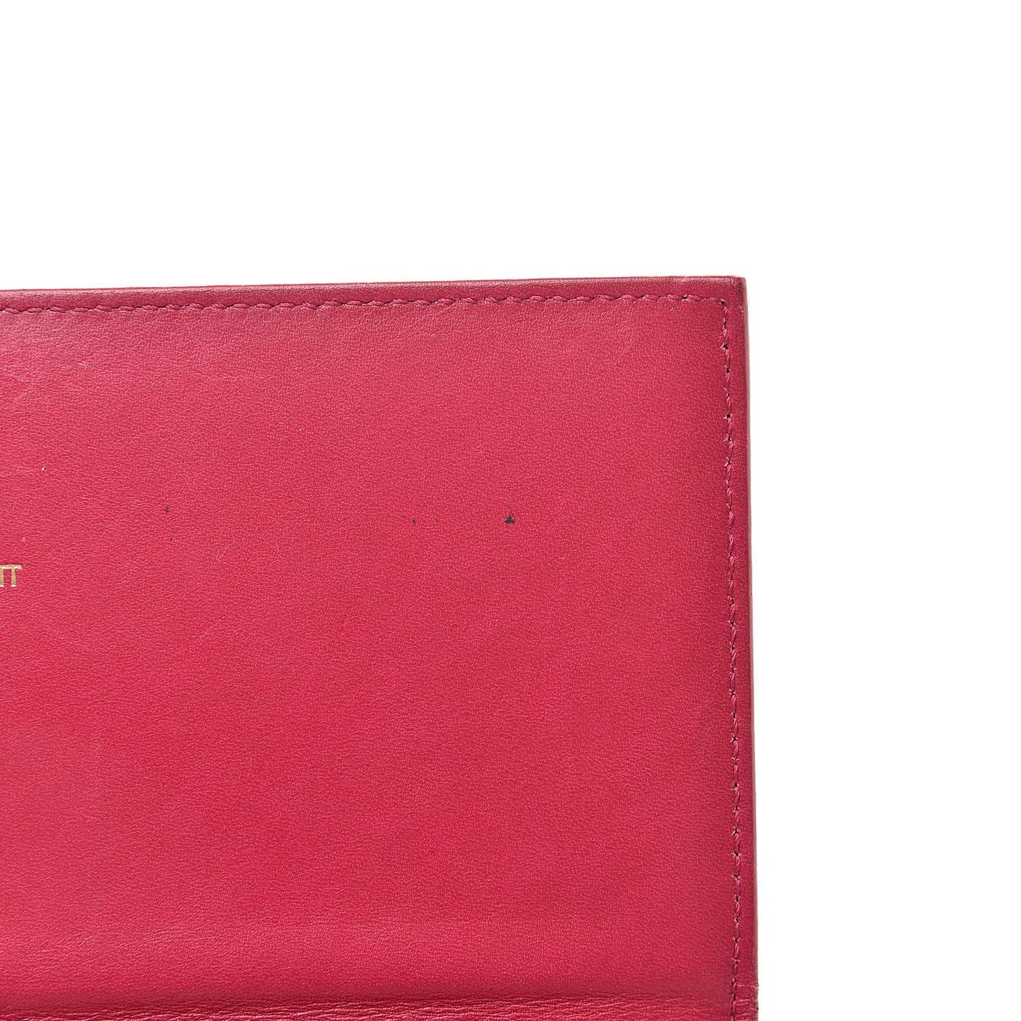 Patent Grain de Poudre Classic Large Letters Flap Wallet Bubblegum