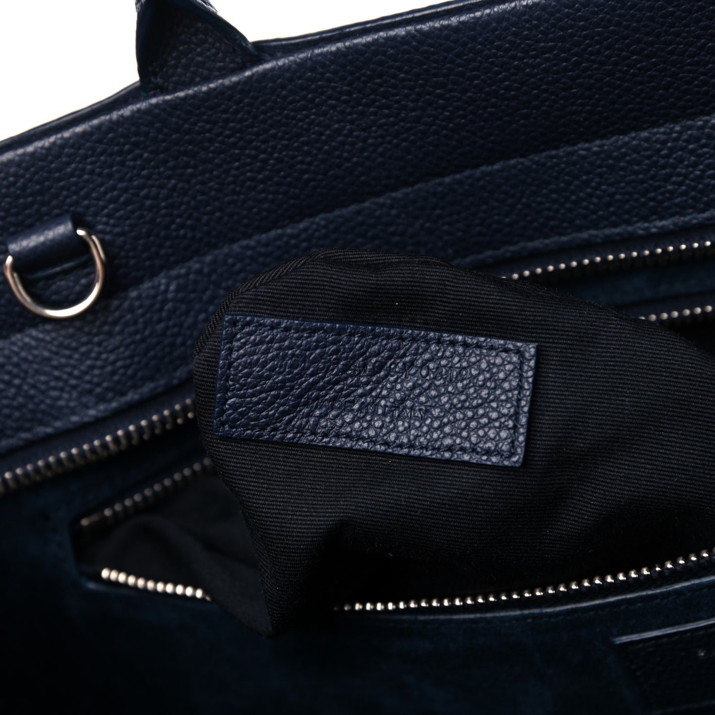 Calfskin Medium Rive Gauche Cabas Navy Blue