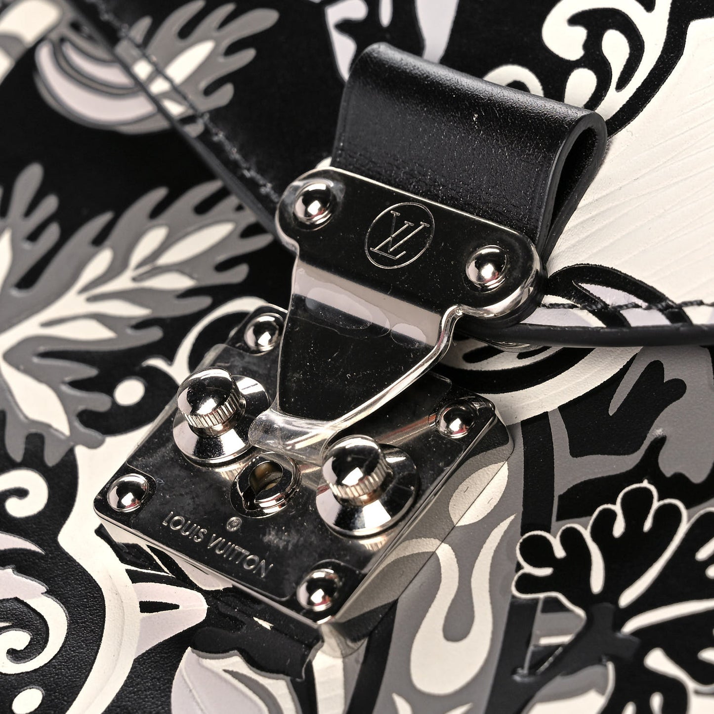 Epi Monogram Floral Pochette Metis Black White