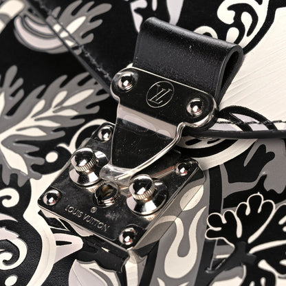 Louis Vuitton Epi Monogram Floral Pochette Metis Black White 10 of 11
