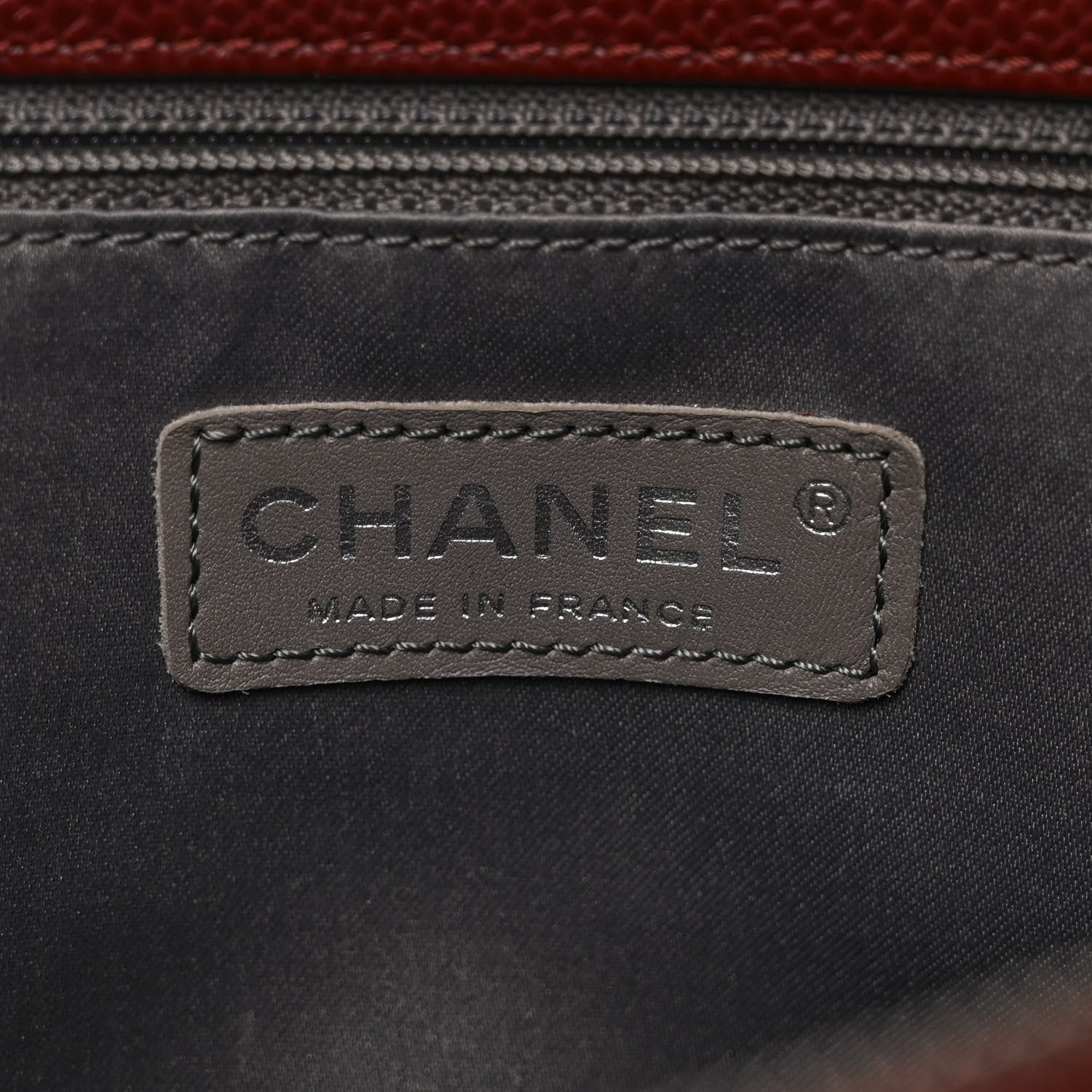 Chanel Caviar Quilted Grand Shopping Tote GST Dark Burgundy 6 of 11