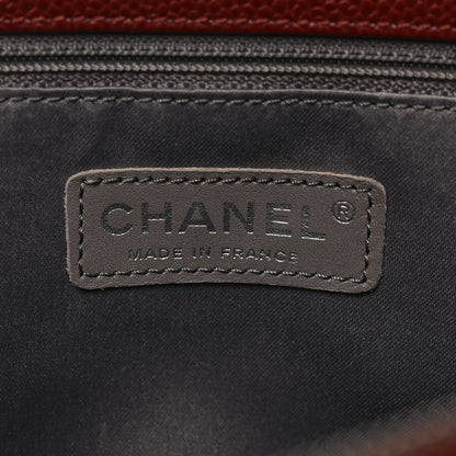 Chanel Caviar Quilted Grand Shopping Tote GST Dark Burgundy 6 of 11