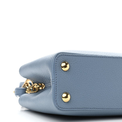 Louis Vuitton Taurillon Scrunchie Capucines BB Blue 9 of 10