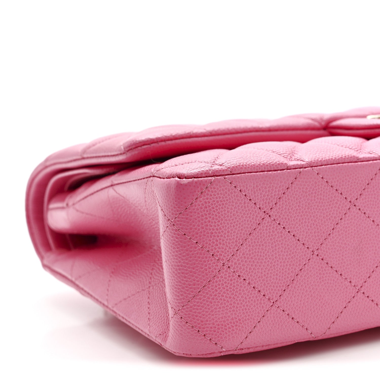 Chanel Caviar Quilted Medium Double Flap Pink 9 of 11
