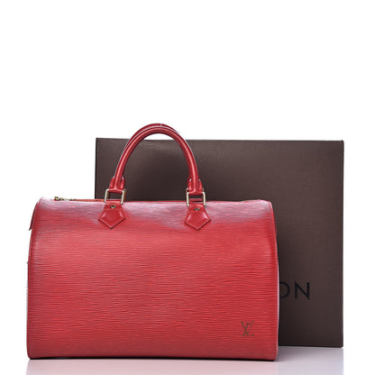Louis Vuitton Epi Speedy 30 Rouge 19 of 19