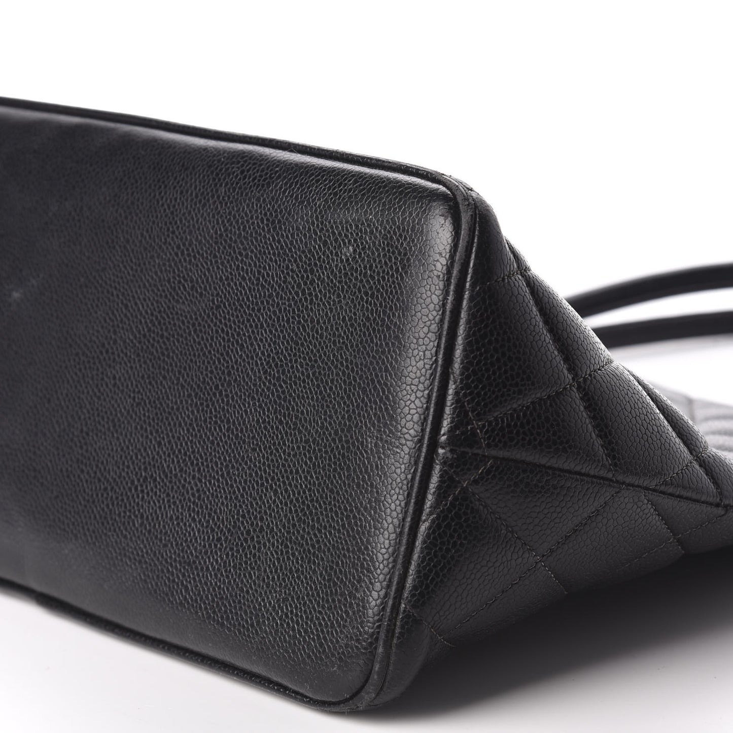 Caviar Quilted Medallion Tote Black