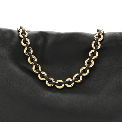 Loewe Mellow Nappa Medium Donut Chain Flamenco Knot Clutch Black 8 of 11