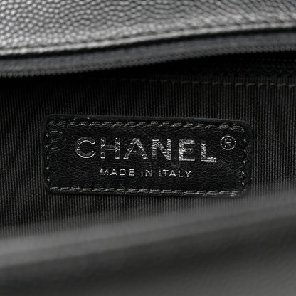 Chanel Caviar Quilted New Medium Boy Flap Black 6 of 12