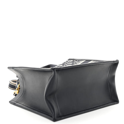 Christian Dior Oblique Calfskin Small Book Tote With Strap Blue Multicolor 7 of 9
