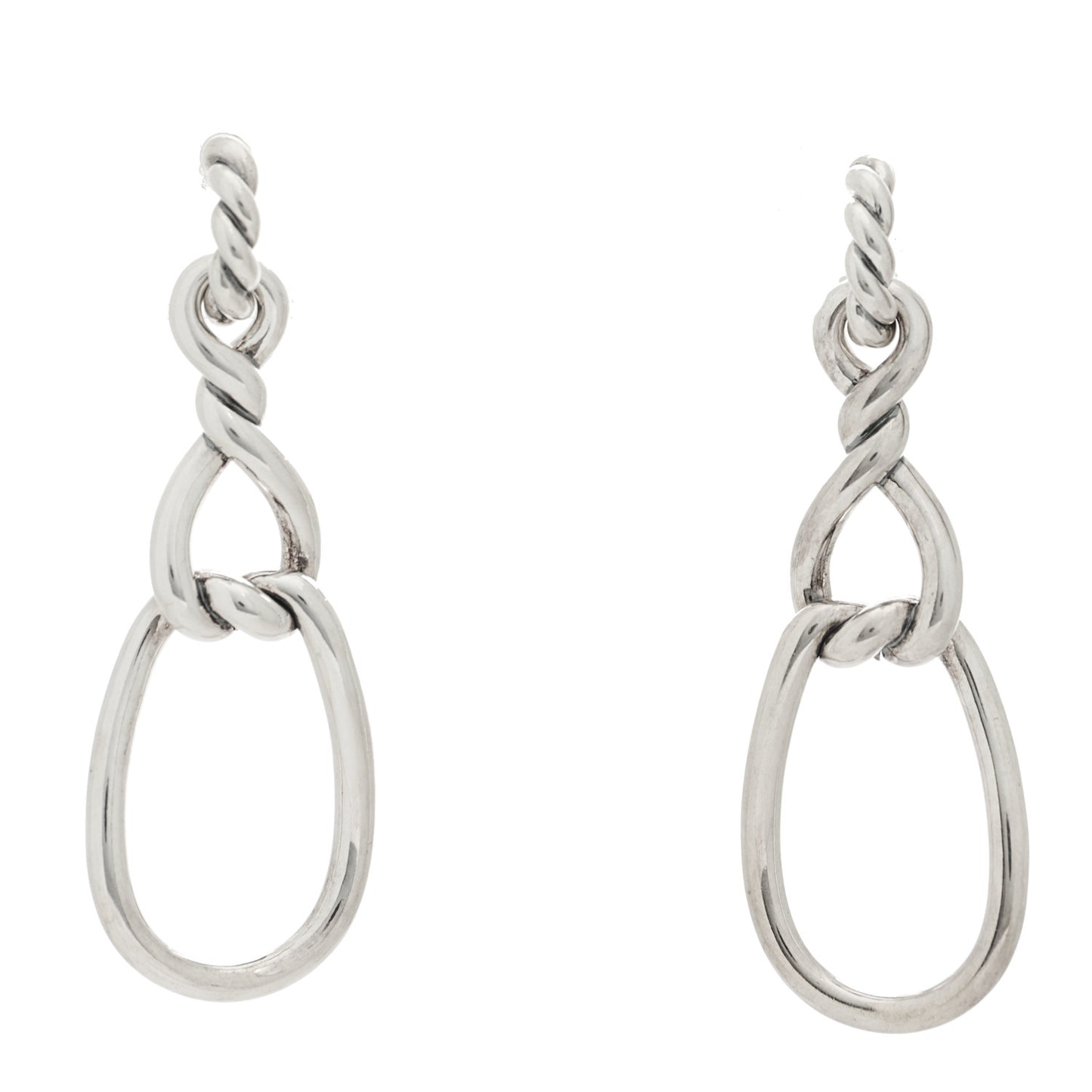 Sterling Silver Continuance Triple Drop Earrings