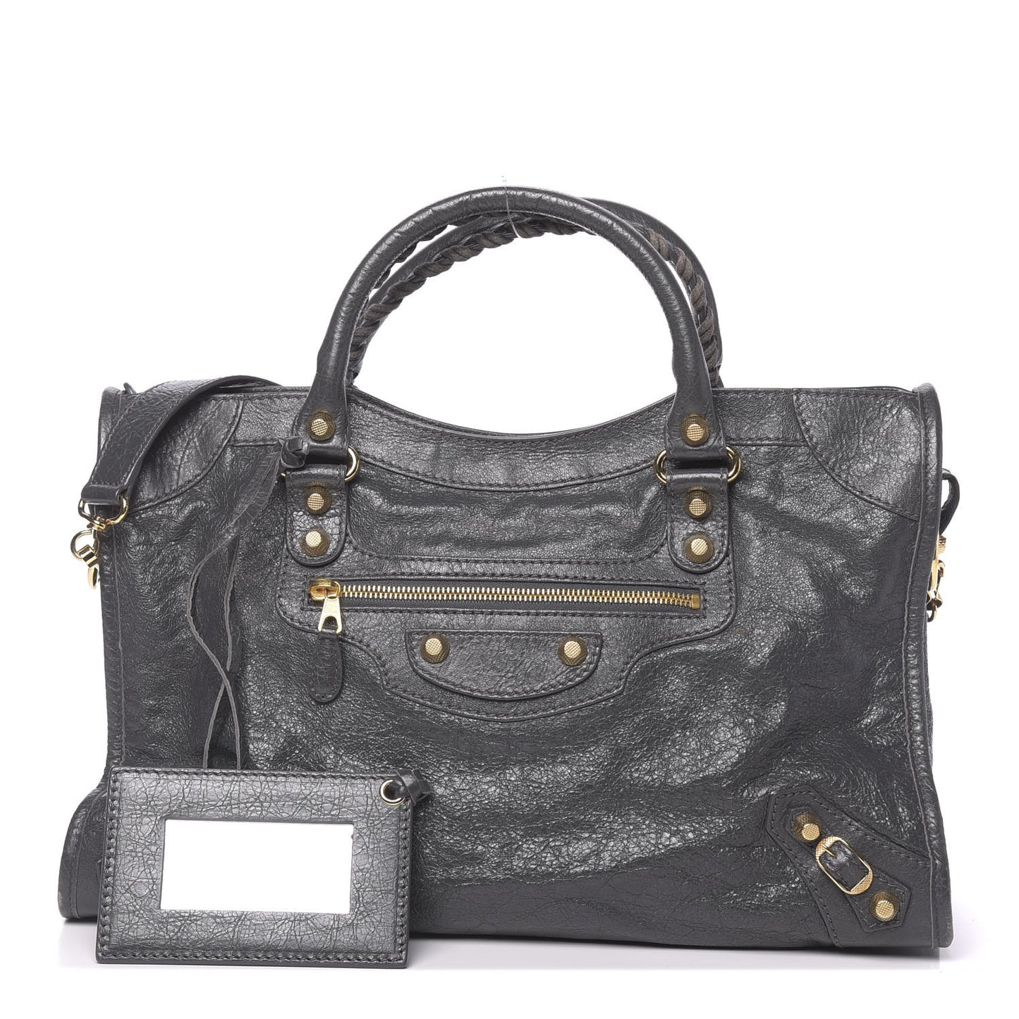 Agneau Giant 12 Gold Hardware City Gris Fossile