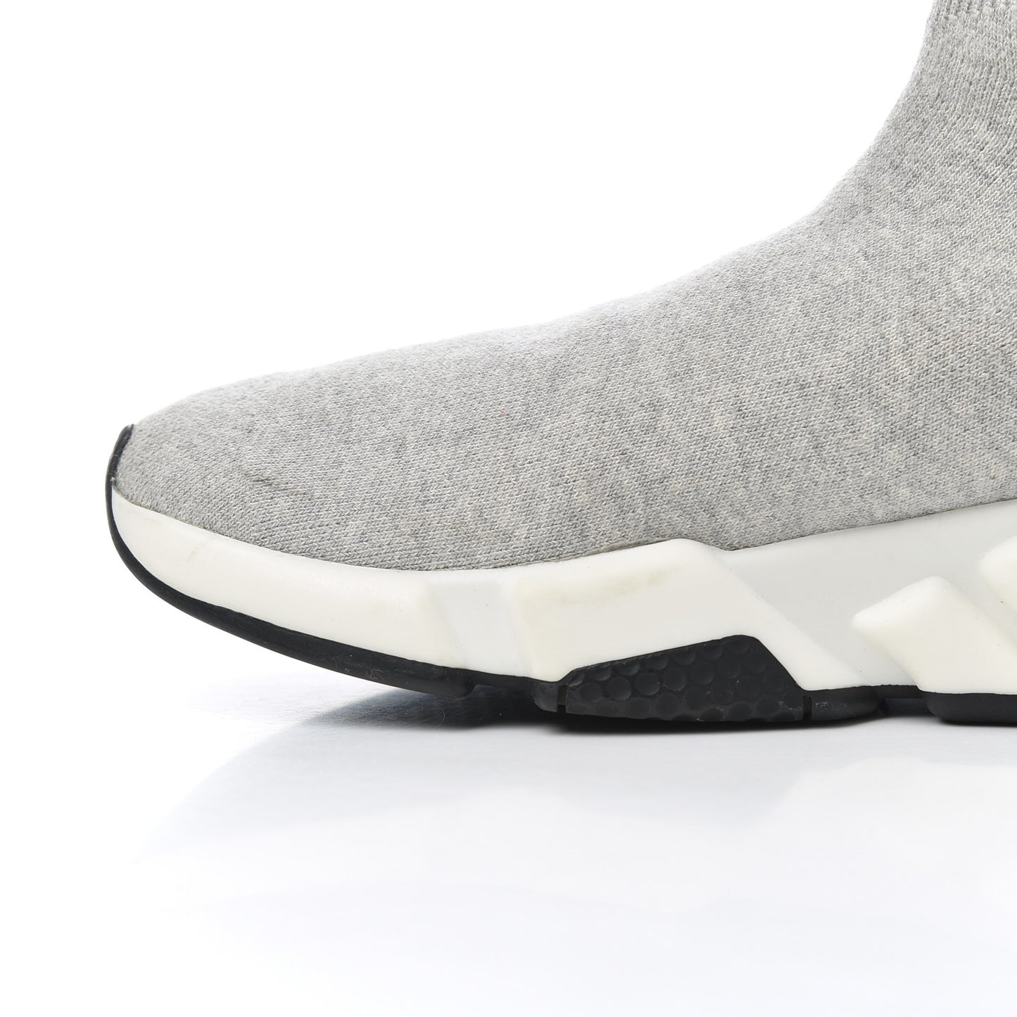 Sweatshirt Knit Bi-Color Sole Womens Speed Sneakers 39 Grey White Black
